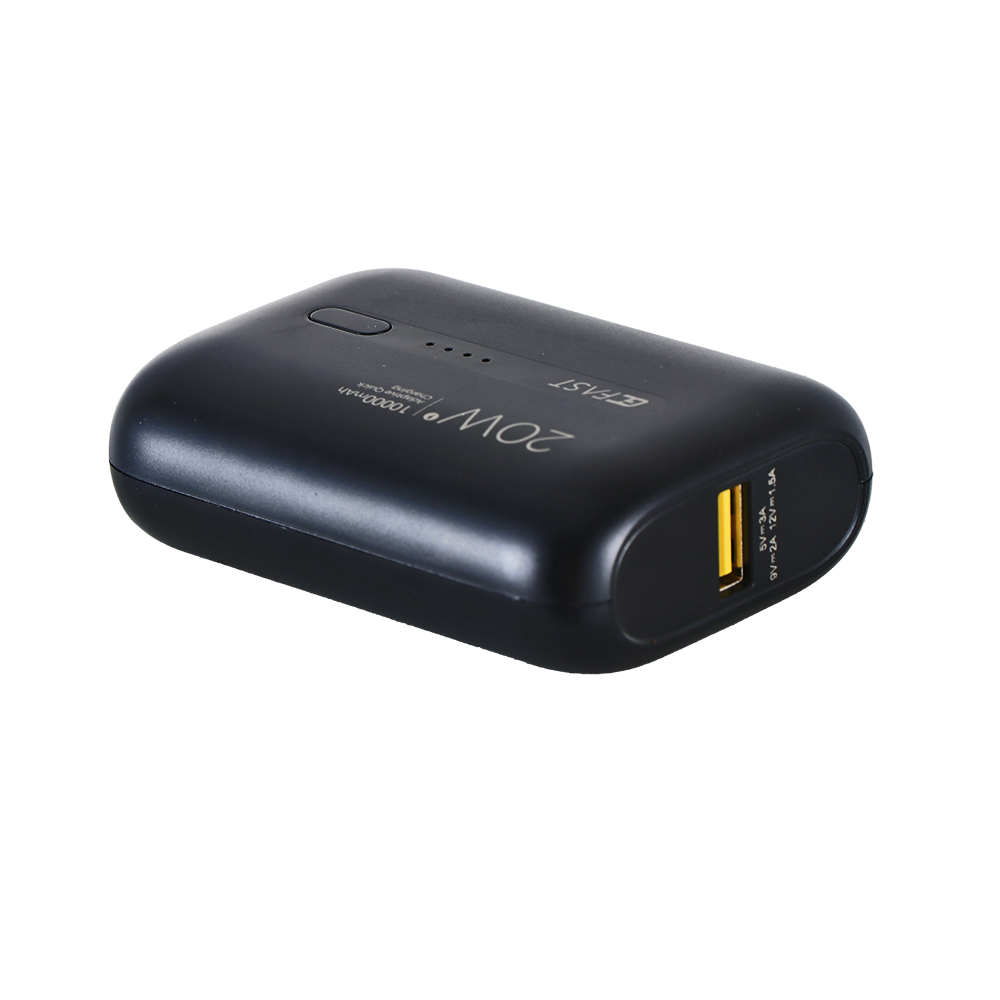 جي سي فاست خازن بسعة 10000 مللي أمبير وقوة 20 وات منفذ شحن تايب سي - أسود