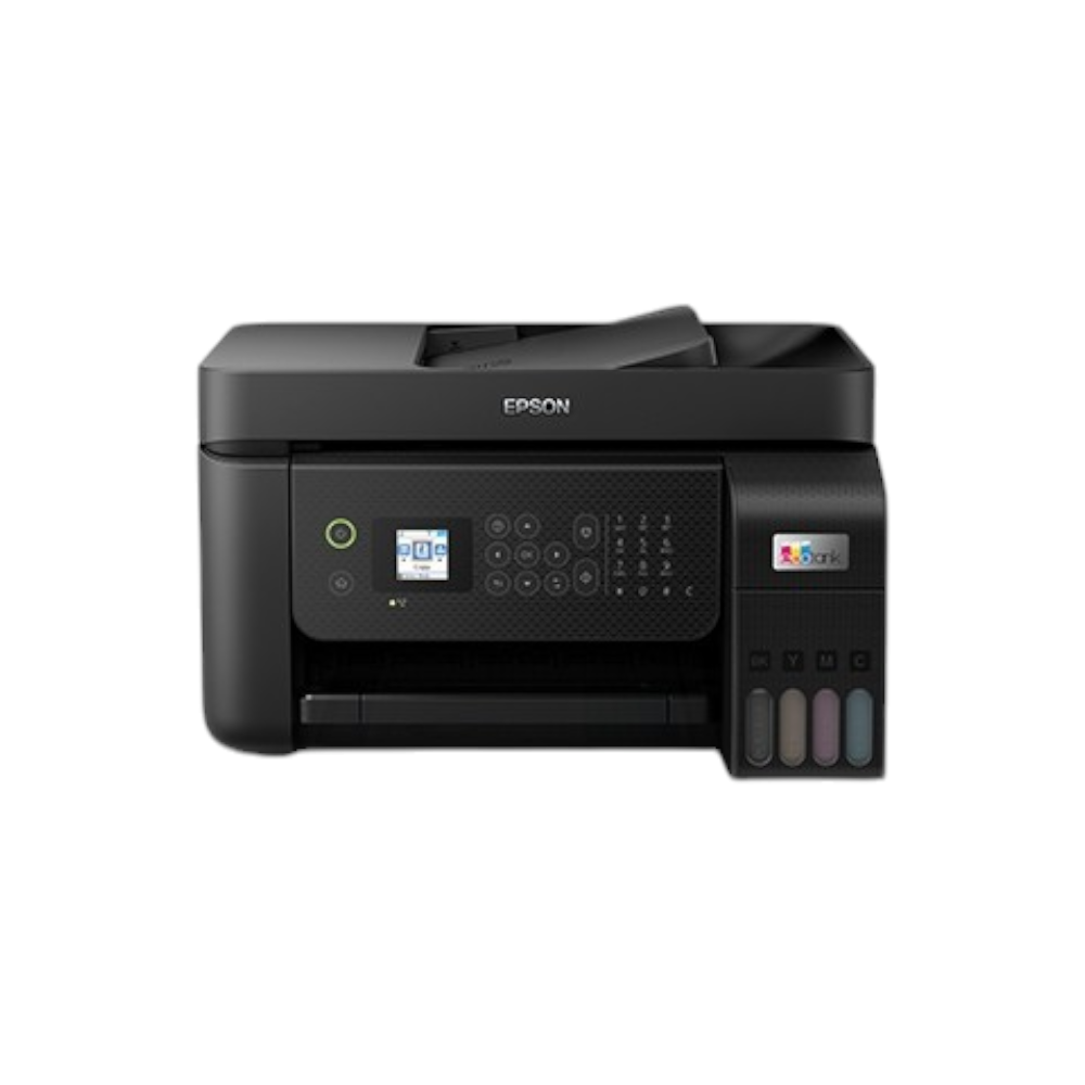 طابعة ايبسون ايكون تانك متعددة الوظائف مع وحدة تغذية المستندات موديل L5290 - أسود