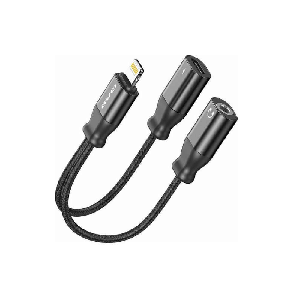 إوي تحويلة للأيفون 2 في 1 بقوة 2 امبير موديل CL-73 - أسود