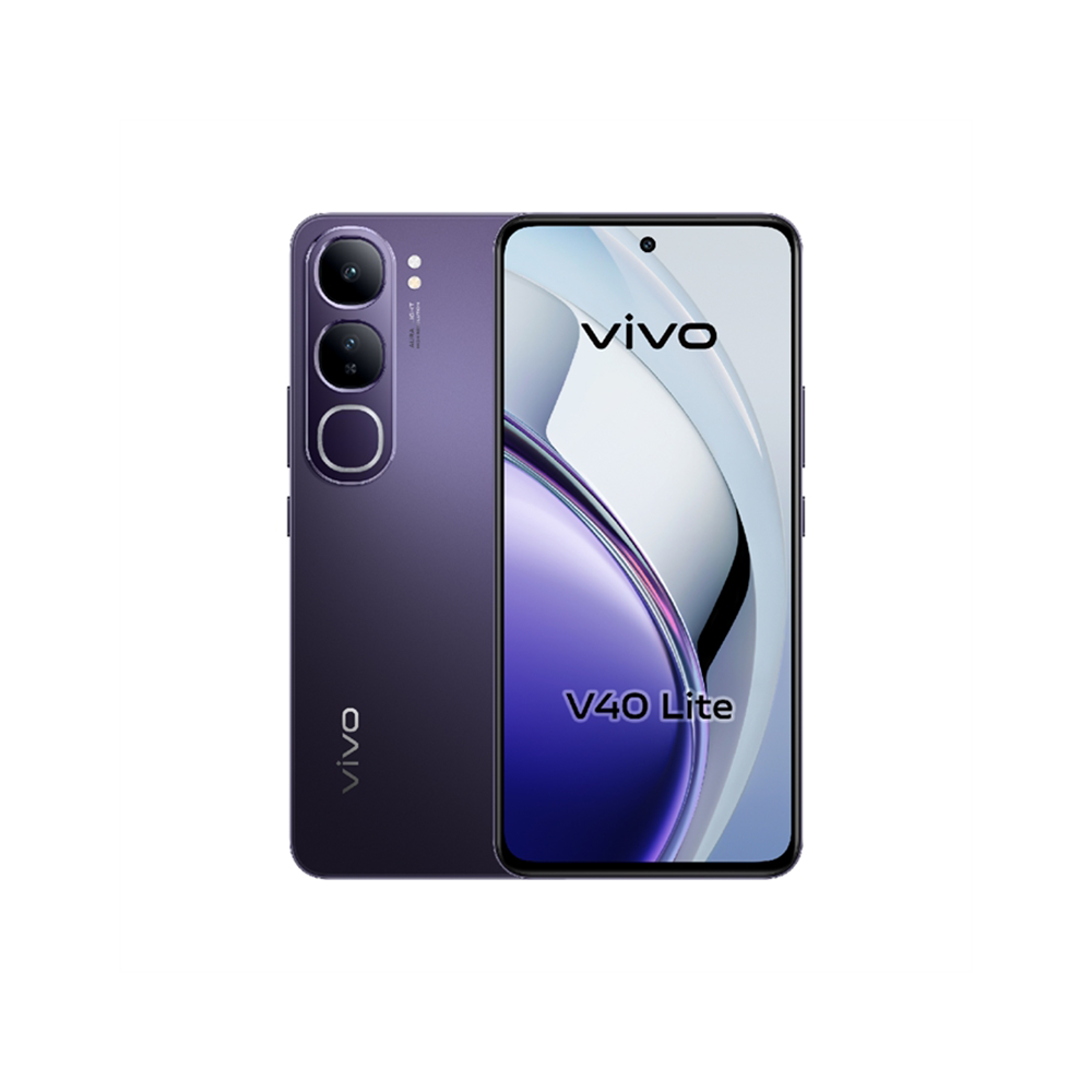 فيفو جوال محمول V40 لايت 4G شريحتين بسعة ذاكرة 256 جيجابايت، رام 8+8 جيجابايت- وكالة