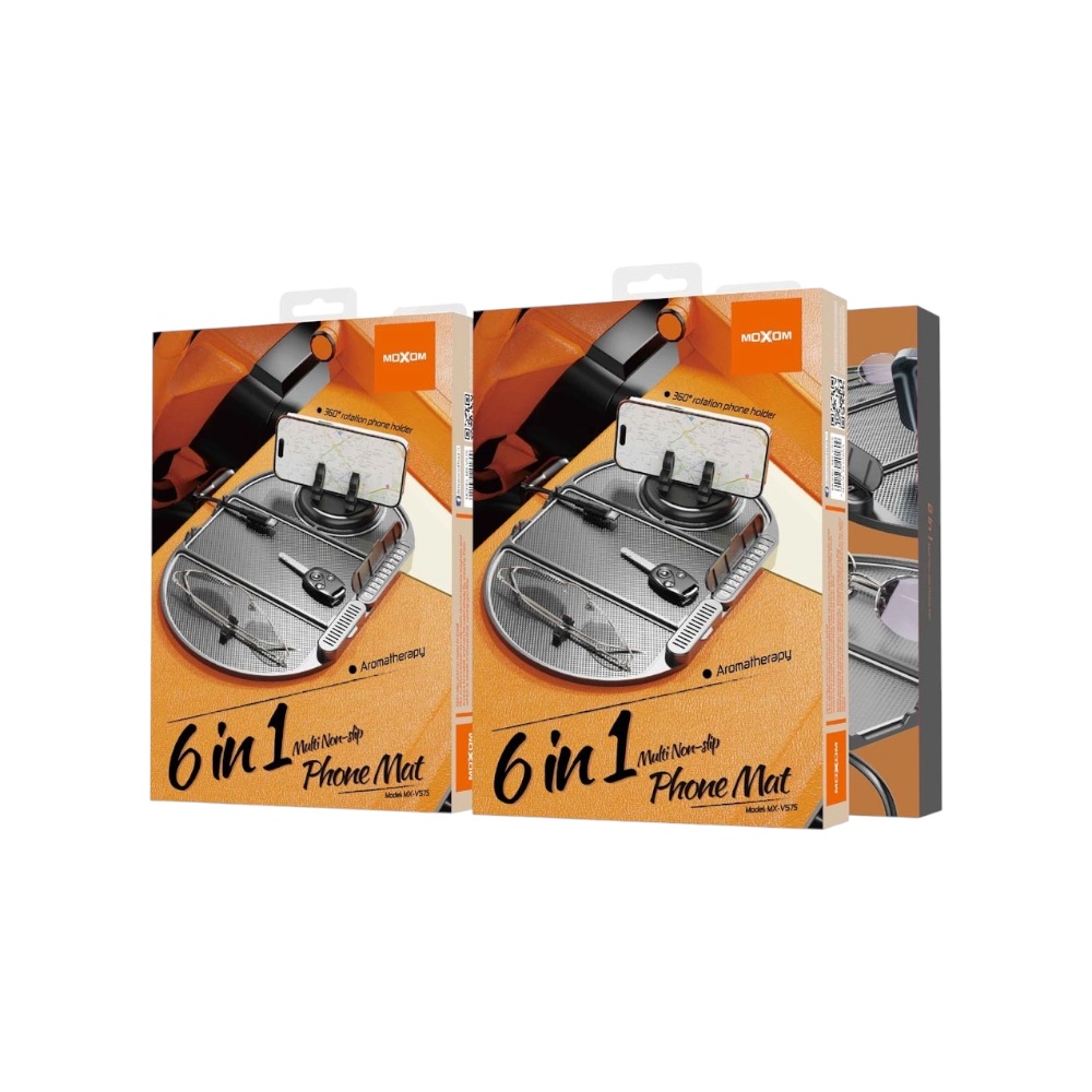 موكسوم حامل جوال 6 في 1 متعدد الاستخدامات موديل MX-VS75 - أسود