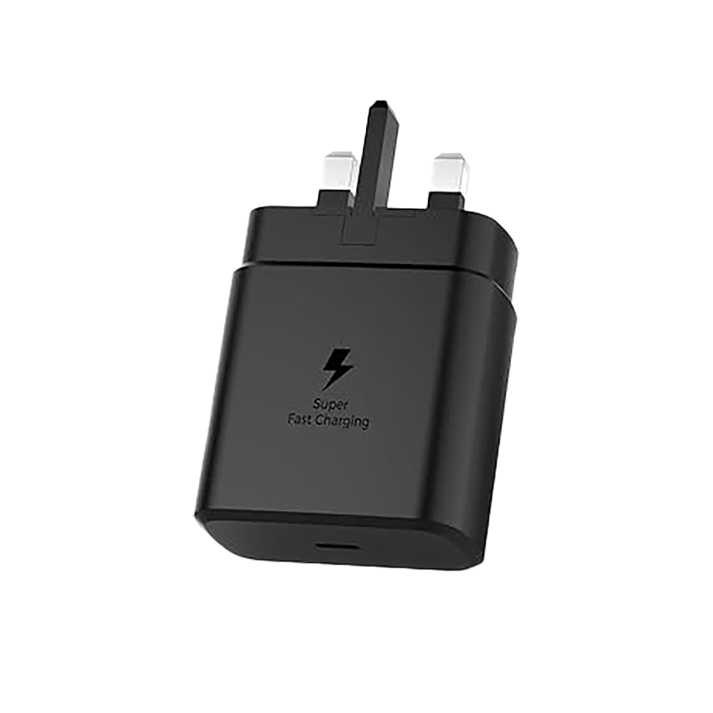 رأس شاحن تايب سي سريع قوة 45 وات بمقبس ثلاثي - أسود