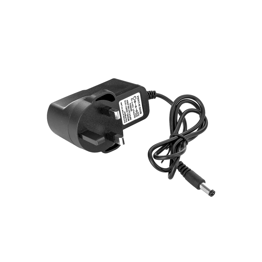 محول كهرباء جداري بجهد 12 فولت 1 أمبير - أسود