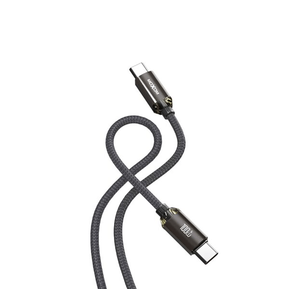 موكسوم وصلة شحن و نقل بيانات سوبر فاست تايب سي قوة 100 وات موديل MX-CB271 -  أسود