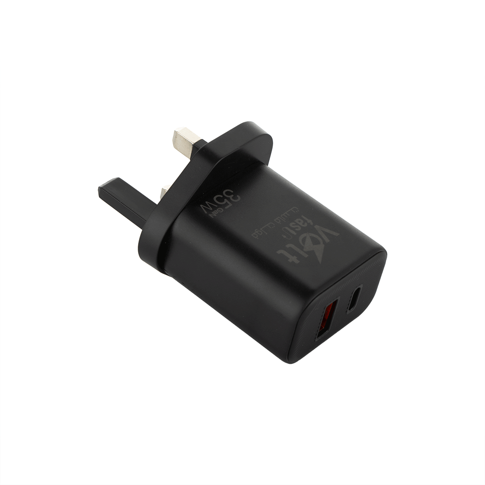 فولت فاست رأس شاحن سريع قوة 35 وات - أسود