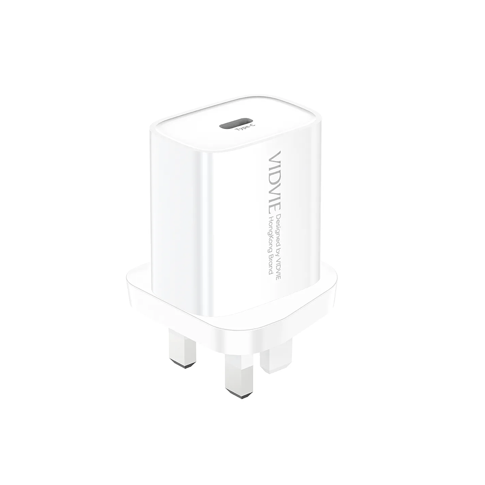 فيدفي شاحن جداري سريع بمنفذ تايب سي واحد موديل PLB170 - أبيض