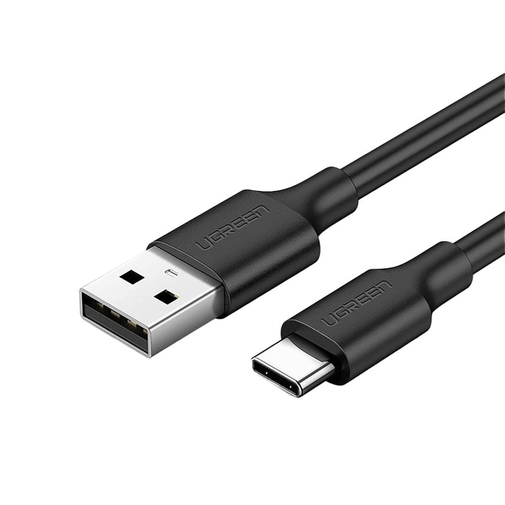 يوجرين وصلة شحن تايب سي 2 متر قوة 3 أمبير - أسود