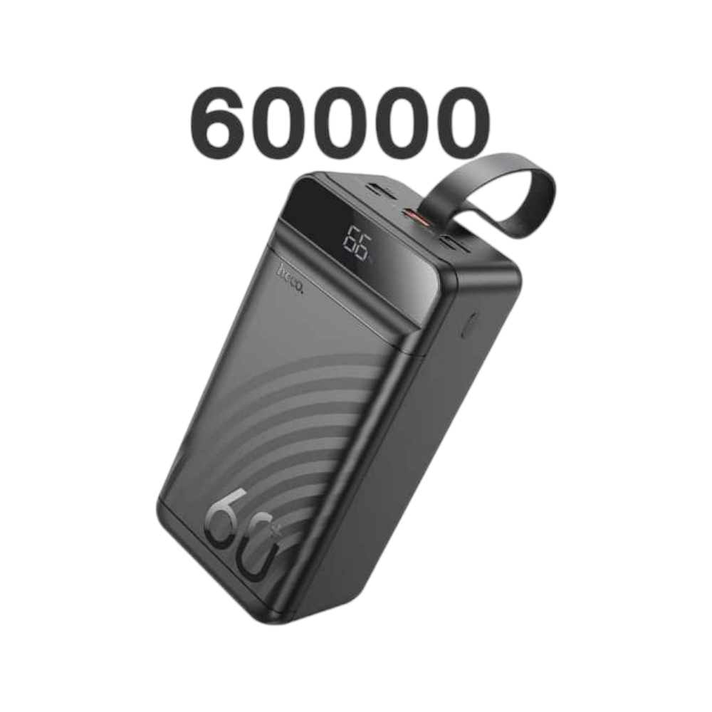 هوكو بنك طاقة بسعة 60000 مللي أمبير موديل J110 - أسود