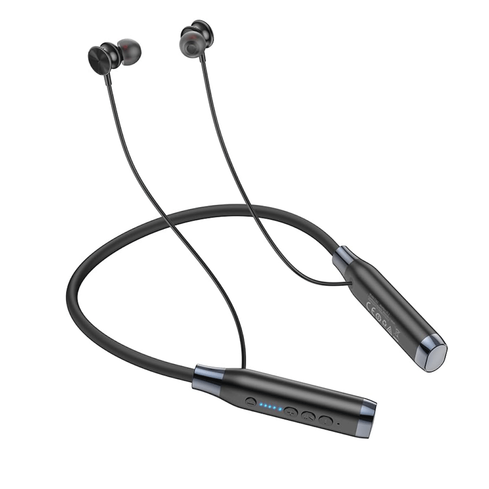 هوكو سماعات أذن سلكية حول الرقبة موديل ES62 - أسود