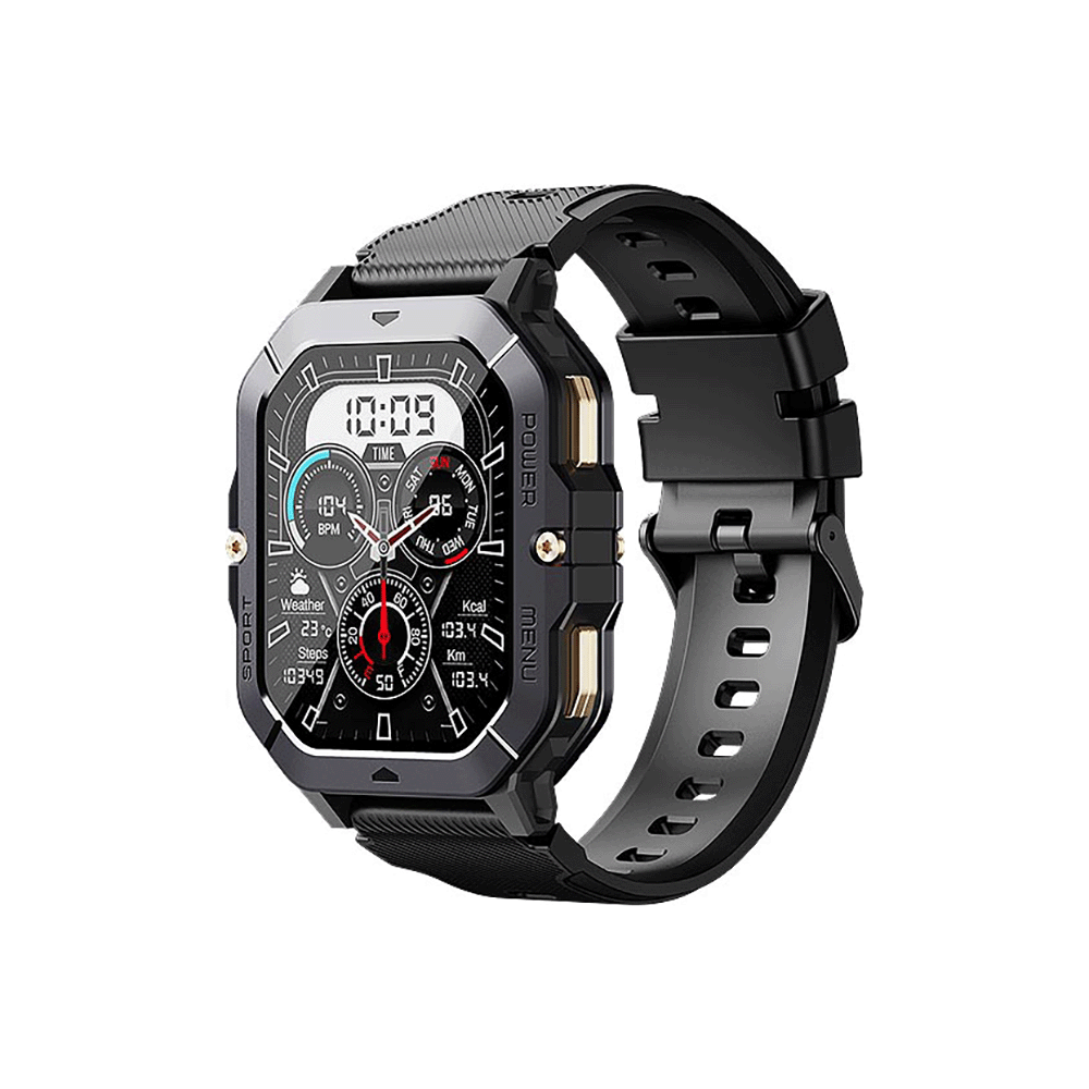 كيوبوت C28 ساعة رياضية ذكية - أسود