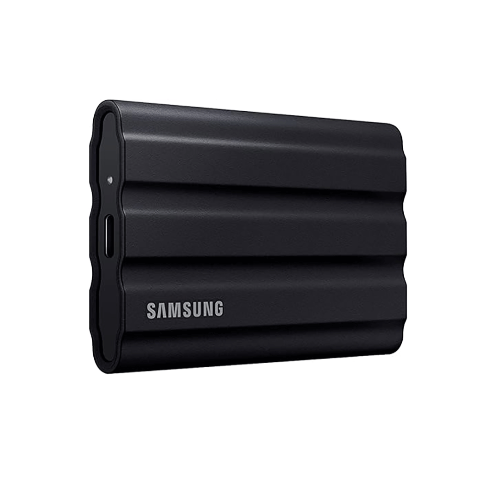 سامسونج قرص تخزين خارجي SSD سعة 4 تيرا بايت موديل T7 - أسود