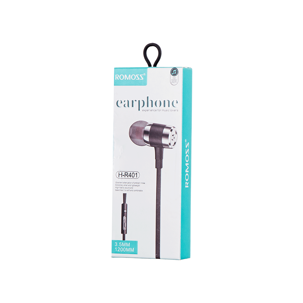 راموس سماعة أذن سلكية بطول 1.2 متر موديل H-R401 - ذهبي 