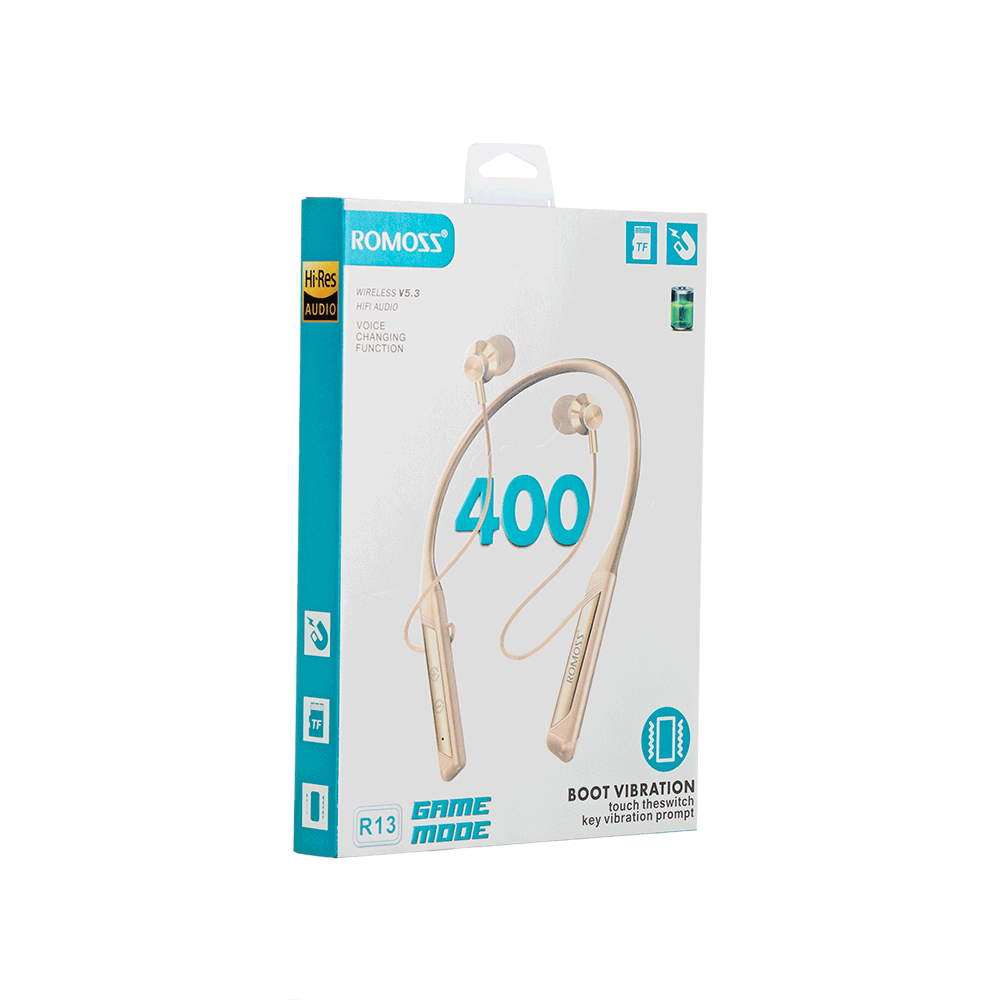 راموس سماعة رأس لاسلكية للألعاب موديل R13 - ذهبي