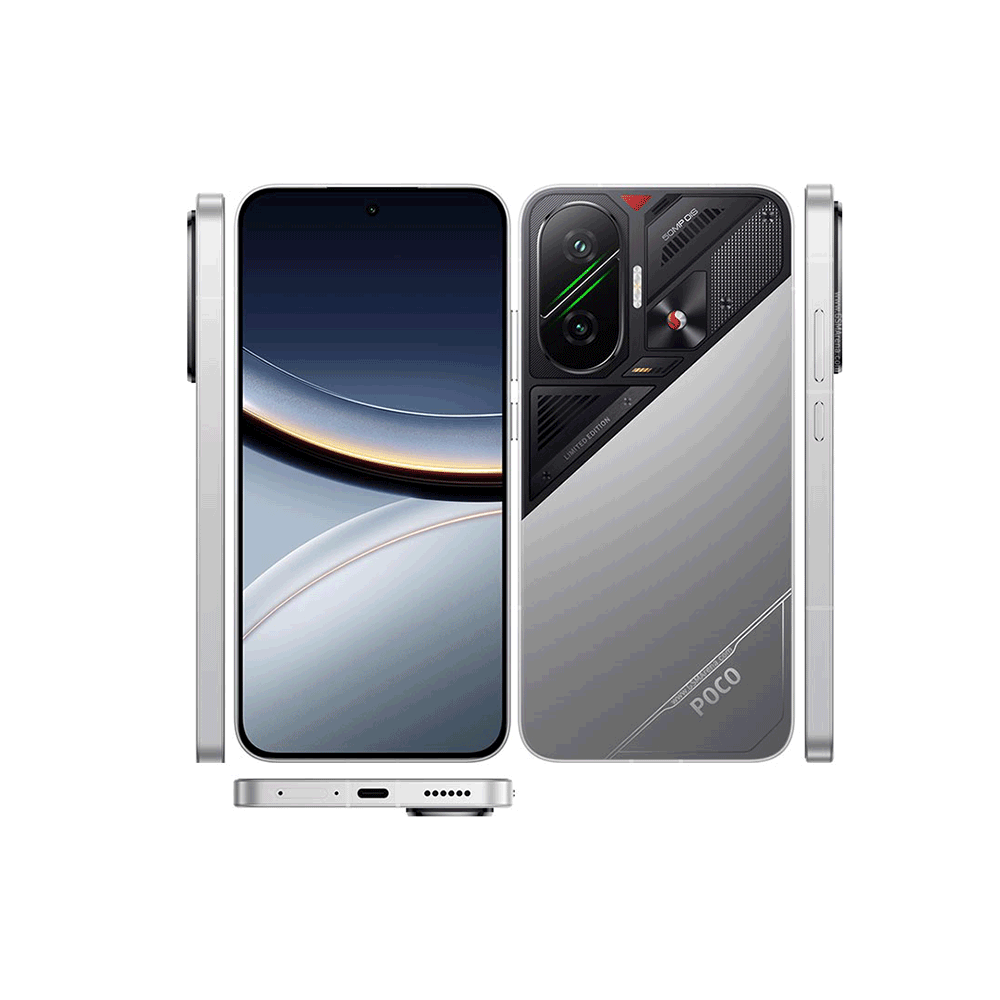 شاومي بوكو F7 جوال محمول بشريحتين و ذاكرة 512 جيجا و رام 12 جيجا - فضي