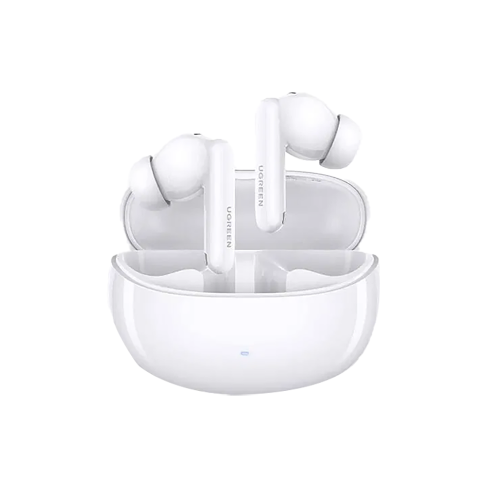 يوجرين سماعة بلوتوث HiTune T3 Pro مع خاصية إلغاء الضوضاء النشطة - أبيض