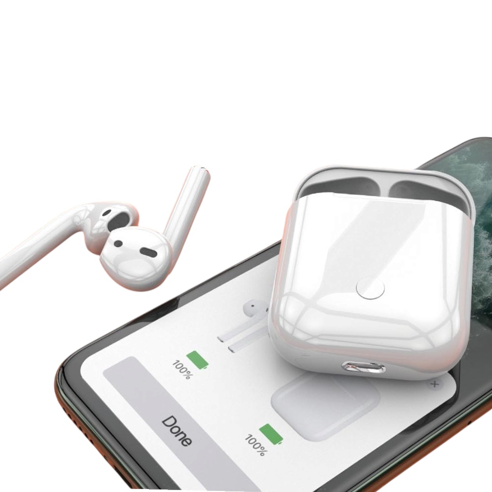 موكسوم سماعات بلوتوث ايربود لاسلكية مع ميكروفون وتحكم باللمس موديل  WL01  - أبيض