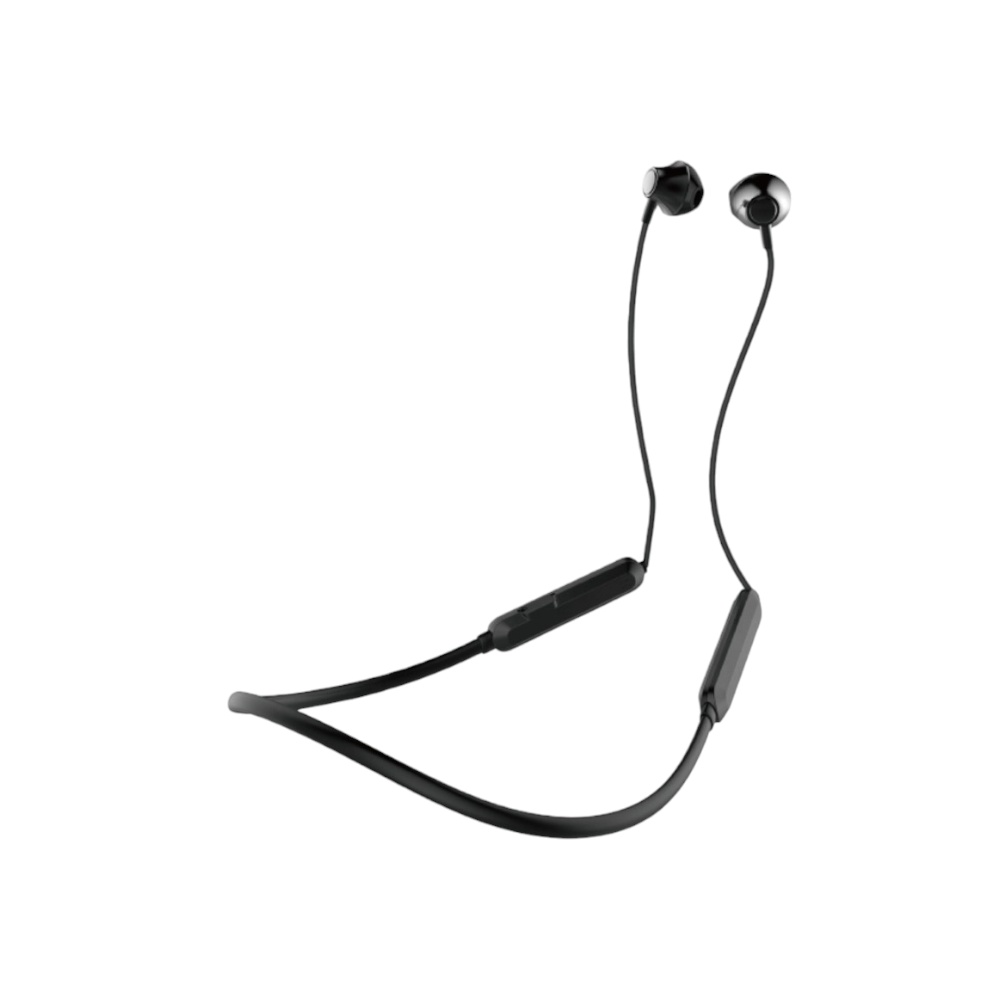 موكسوم سماعات بلوتوث حول الرقبة مع رؤوس مغناطيسية وميكروفون موديل MX-WL11 - أسود