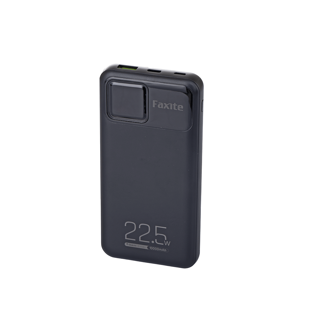 فاكسيت باور بنك لاسلكي سعة 10000 مللي أمبير وقوة 22.5 واط بتقنية الشحن السريع - موديل F10 pro