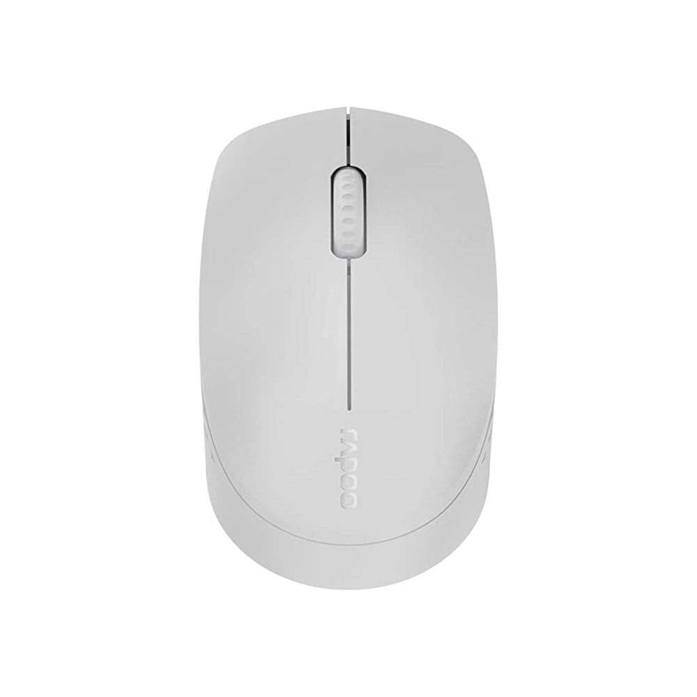 رابو ماوس لاسلكي صامت متعدد الأوضاع M100 - رمادي فاتح