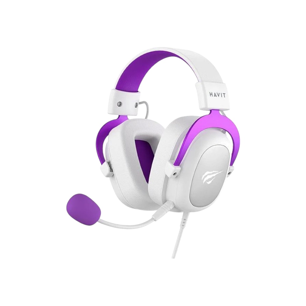 هافيت سماعة رأس سلكية للألعاب موديل H2002d - بنفسجي