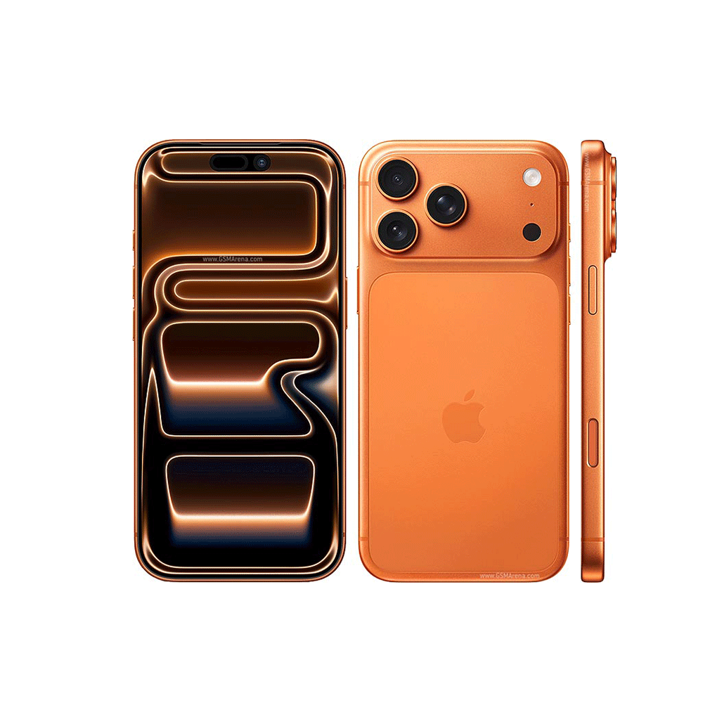 آبل آيفون 17 برو ماكس جوال محمول بشريحة و ذاكرة 512 جيجا ورام 12 جيجا - برتقالي