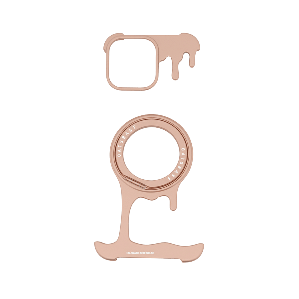 اوتسباسف غلاف استيل حلزوني بتصميم فريد لهاتف ايفون 15 برو ماكس - بيج