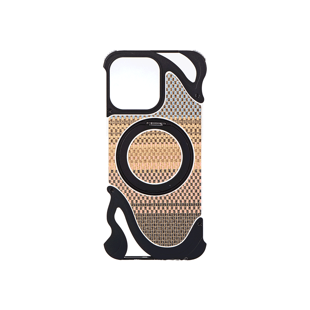 غلاف جوال خشبي فاخر لهاتف ايفون 14 برو ماكس بتصميم عصري - متعدد الألوان