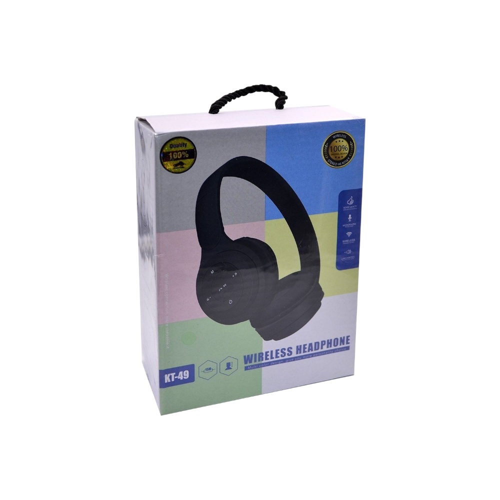 سماعة رأس لاسلكية بتقنية بلوتوث وجهد 5 فولت - موديل KT-49