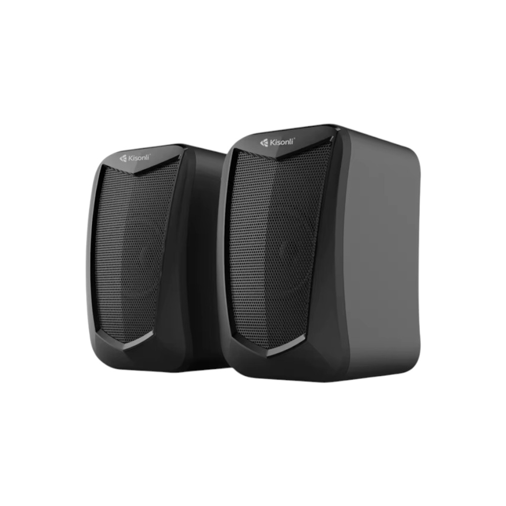 كيسونلي سماعات خارجية للكمبيوتر بجهد 5 فولت وقوة 3 واط - موديل KS-06
