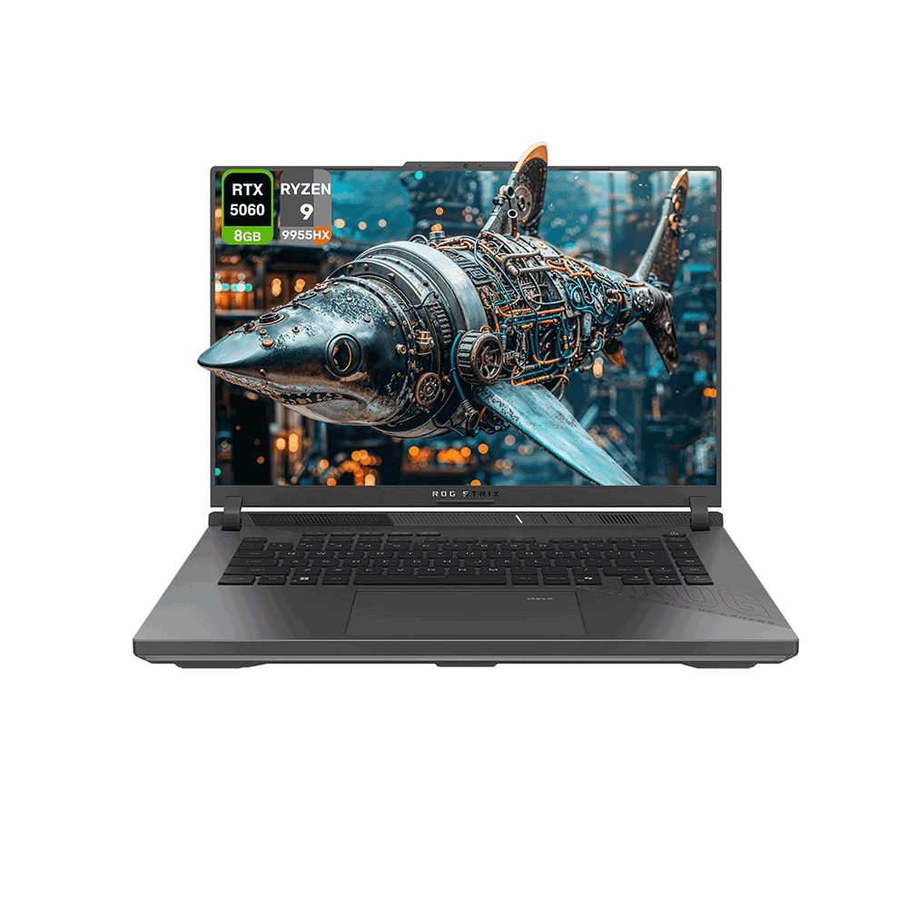 اسيوس لاب توب اروج ستركس G16 للألعاب بسعة ذاكرة 1 تيرابايت و رام 16 جيجابايت - أسود