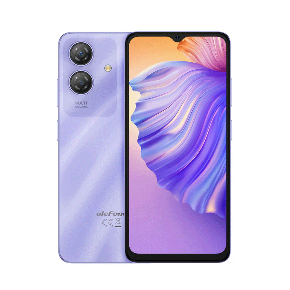 يوليفون نوت 21 جوال محمول بشريحتين وذاكرة 128 جيجا و رام 4+4 جيجا - بنفسجي