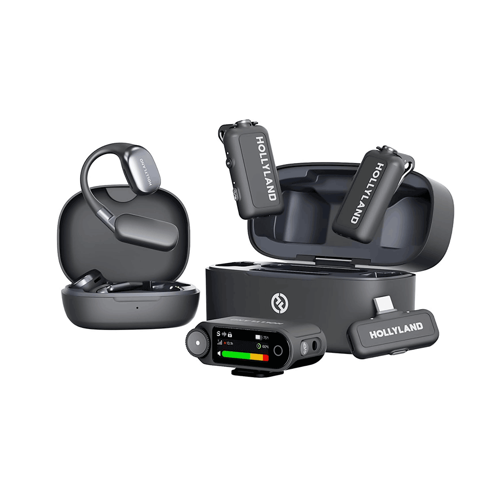 هوليلاند ميكروفون لارك ماكس 2 ألتميت كومبو لاسلكي مع خاصية إلغاء الضوضاء بالذكاء الاصطناعي - أسود