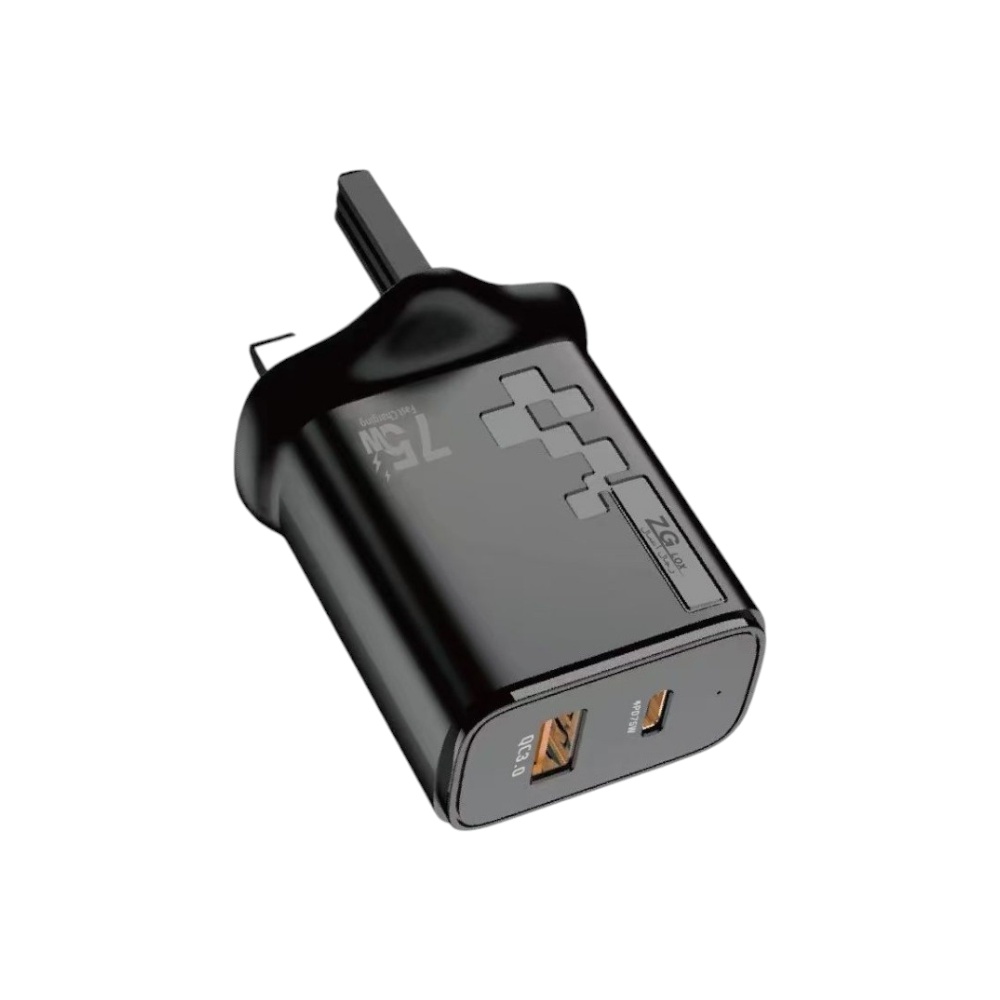 زد جي لوكس شاحن جداري قوة 75 واط بتقنية GAN - موديل ZG-A13