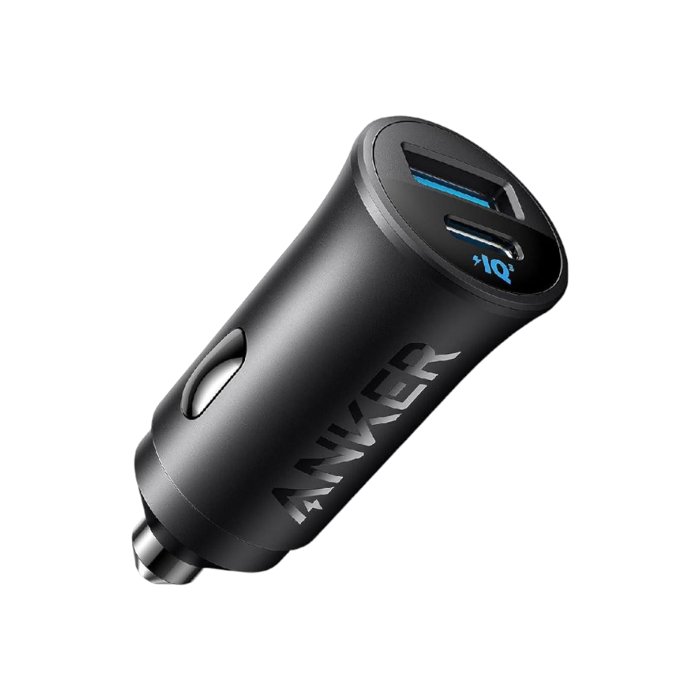  انكر شاحن سيارة مزدوج المنفذ 30 وات - أسود