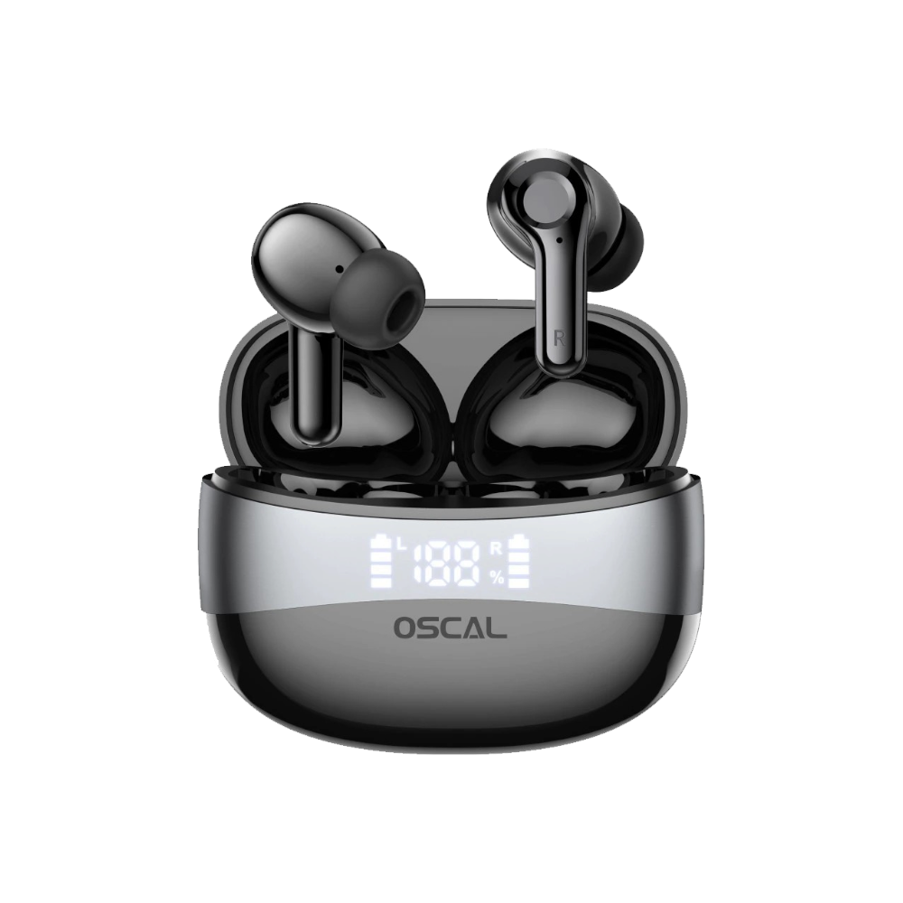 اوسكال  سماعات أذن لاسلكية موديل HiBuds 6 - أسود