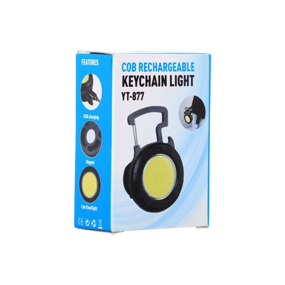 مصباح يدوي مربع LED مع قاعدة  موديلH-KS312(W5144) - اسود