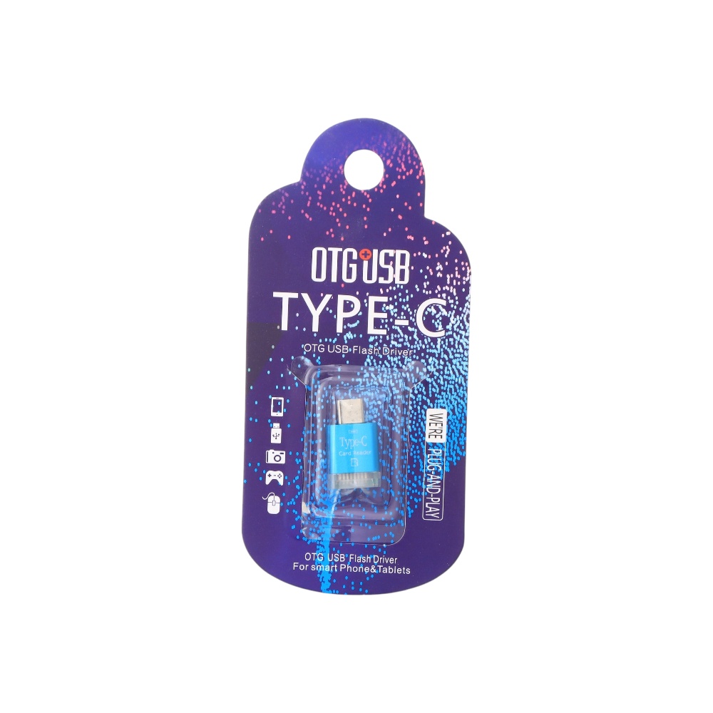 قارئ ذاكرة منفذ ميكرو موديل H-KS374 - ازرق