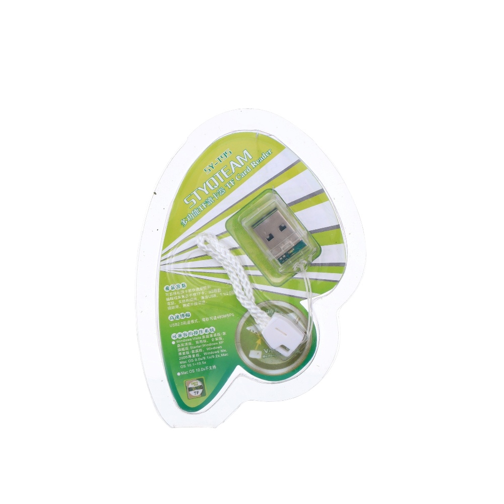 قارئ ذاكرة SD كمبيوتر يو اس بي موديل SY-T95- فضي