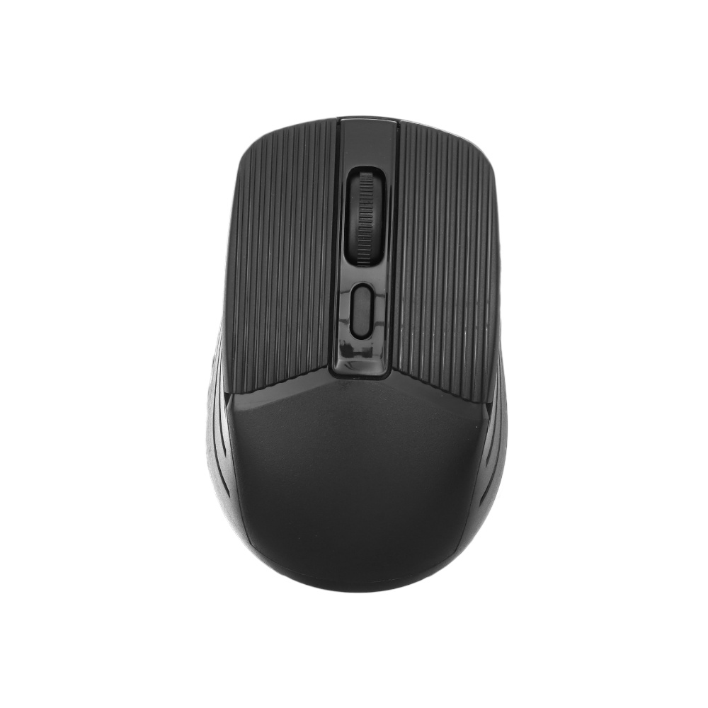 ماوس لاسلكي بتصميم مريح مع مدى توصيل يصل إلى 10 أمتار موديل W-106 - أسود