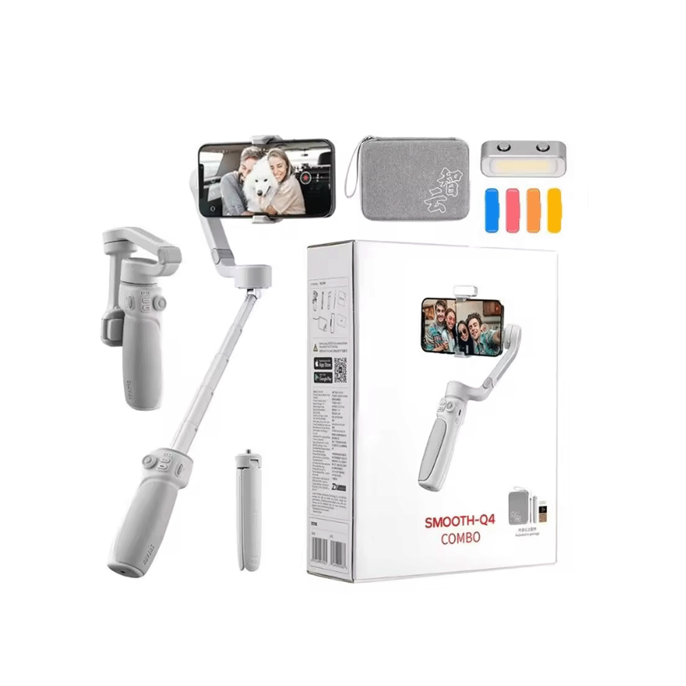 زيون مجموعة مثبتات البطاقة للهاتف الذكي سموث Q4 - أبيض