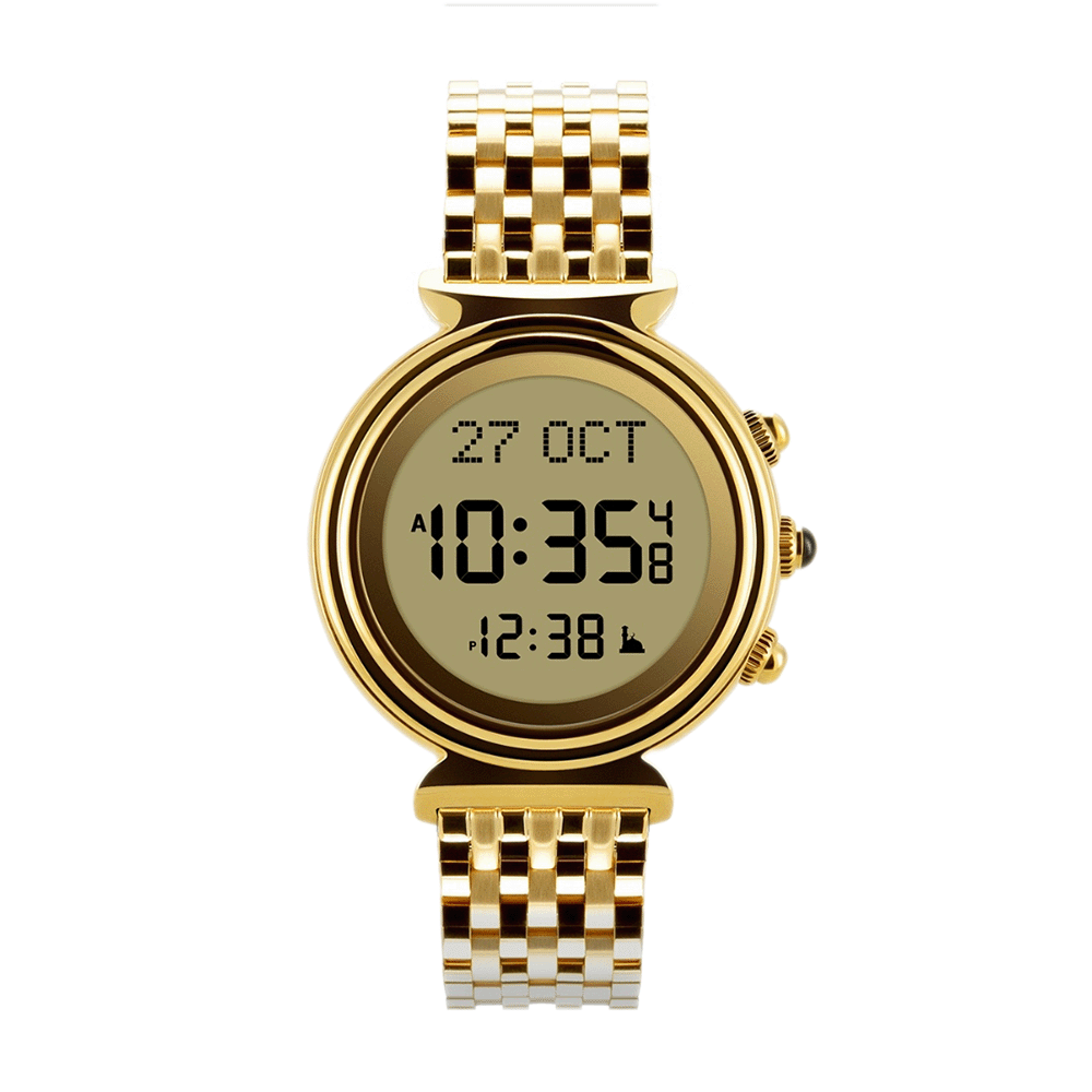 ساعة يد الفجر بهيكل وسوار من الاستانلس أستيل - موديل WF-14B