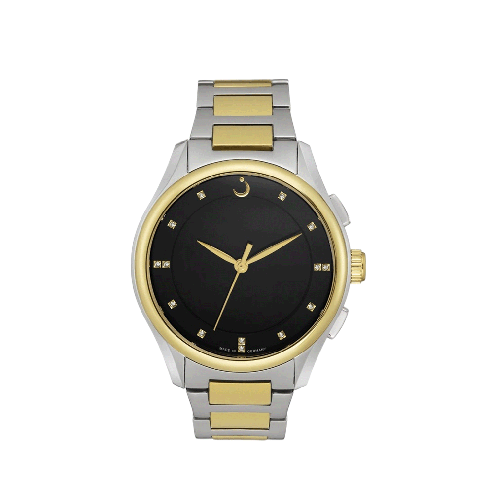 ساعة يد  الفجر بهيكل وسوار من الاستانلس ستيل موديل WG-28TS - ذهبي وفضي