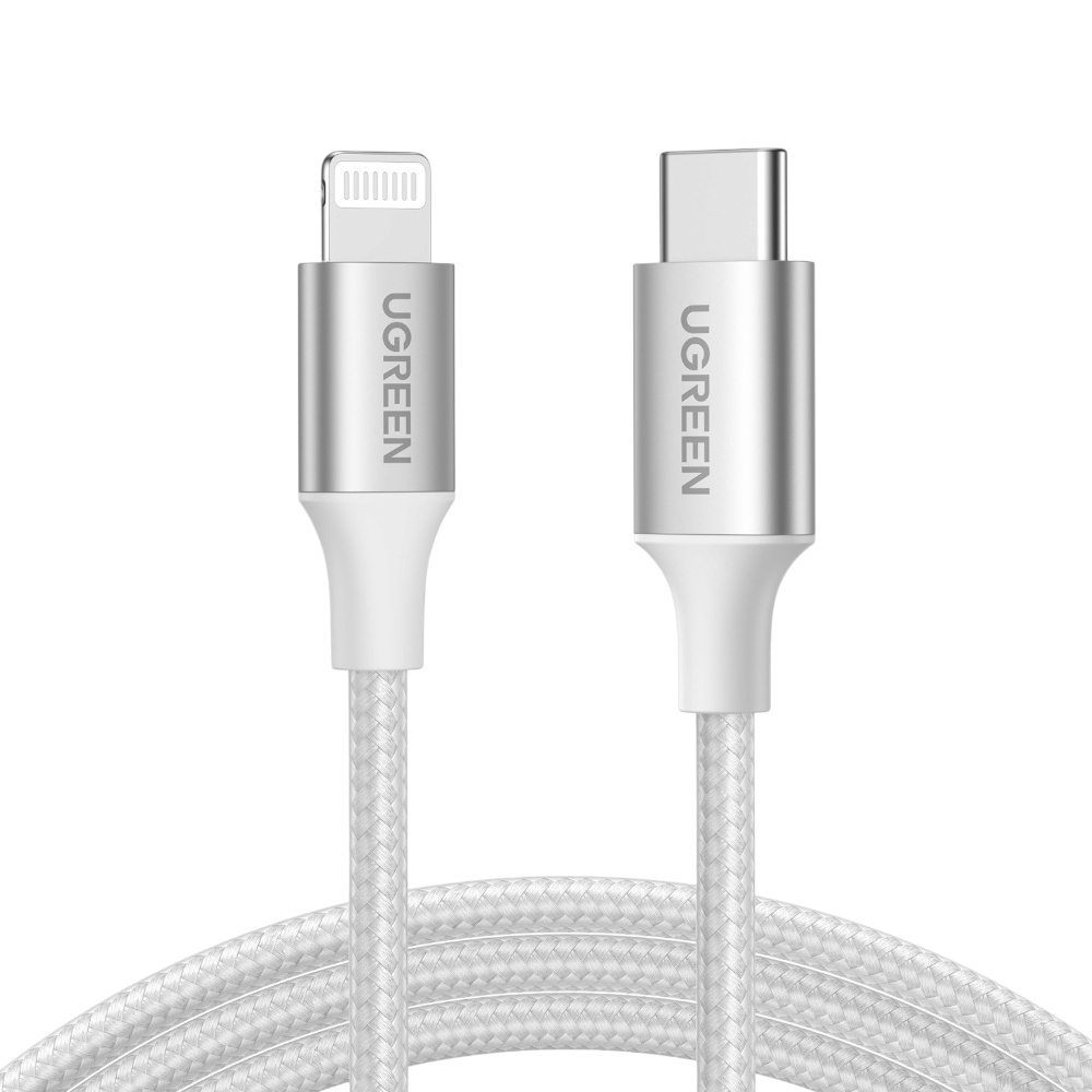  كابل  يوجرين لايتنينج إلى تايب سي طول 2 متر - أبيض