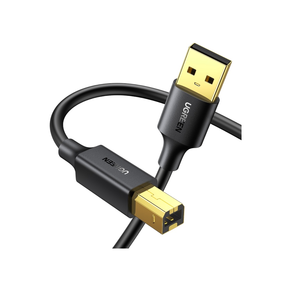 كابل طابعة يوجرين USB 2.0 من النوع A إلى B بطول 5 متر موديل 10352 - أسود