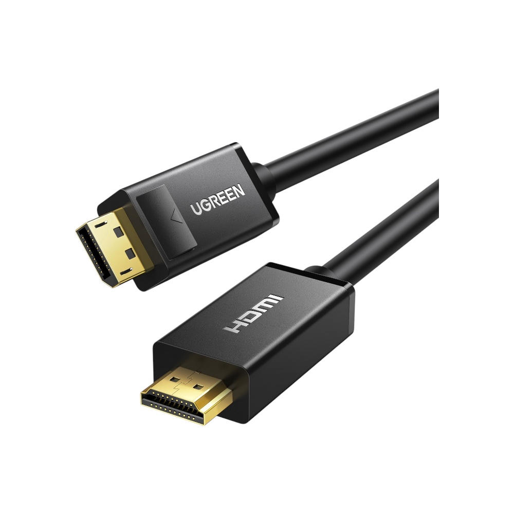 كابل يوجرين DisplayPort إلى HDMI عالي الدقة بطول 1.5 متر موديل 10239 - أسود