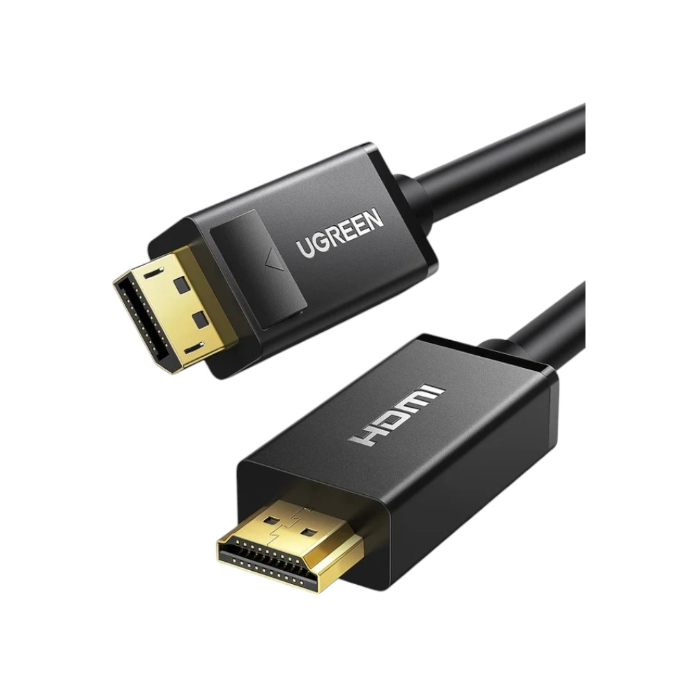 كابل يوجرين DisplayPort إلى HDMI عالي الدقة بطول 5 متر موديل 10204 - أسود