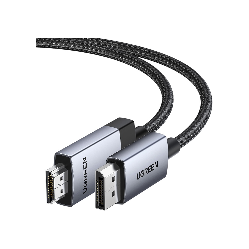 كابل يوجرين DisplayPort إلى HDMI عالي الدقة 4K طول 3 متر موديل 25491 - أسود