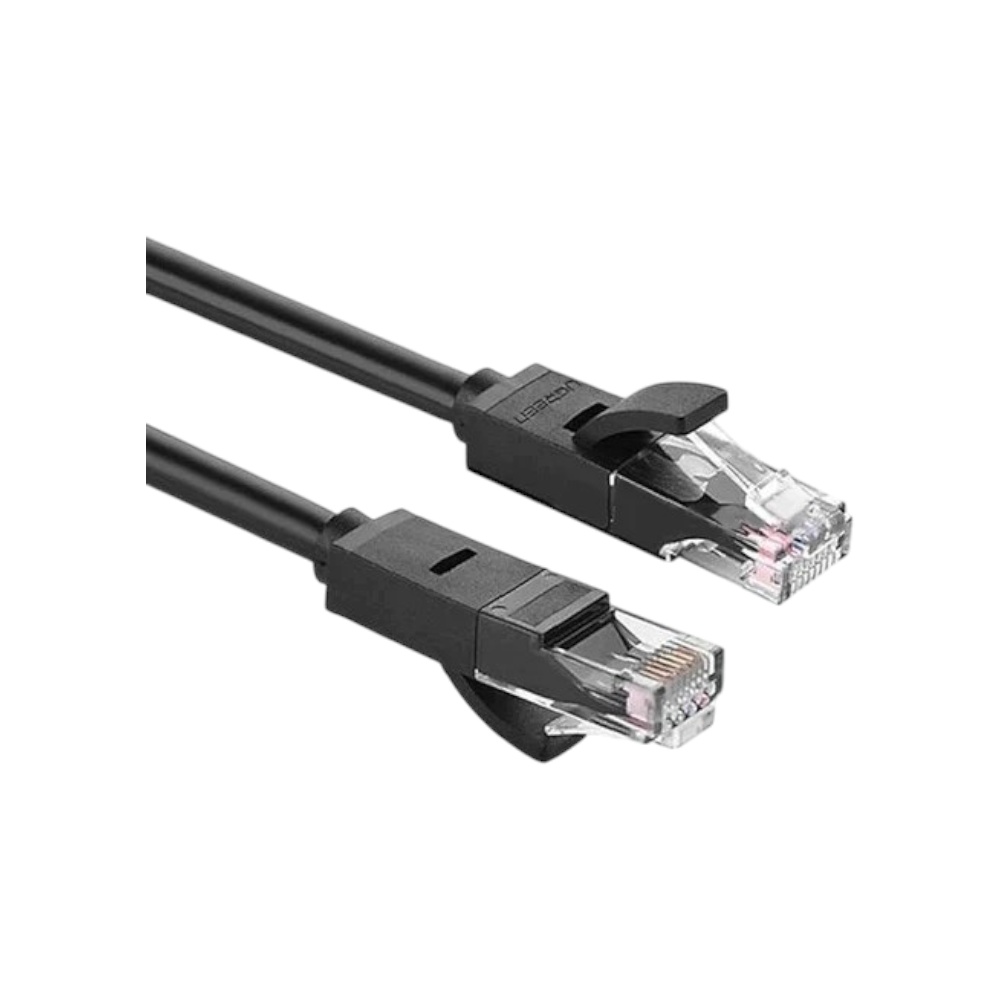 كابل شبكة يوجرين Cat 6 UTP نحاس خالص بطول 25 متر موديل 20167 - أسود