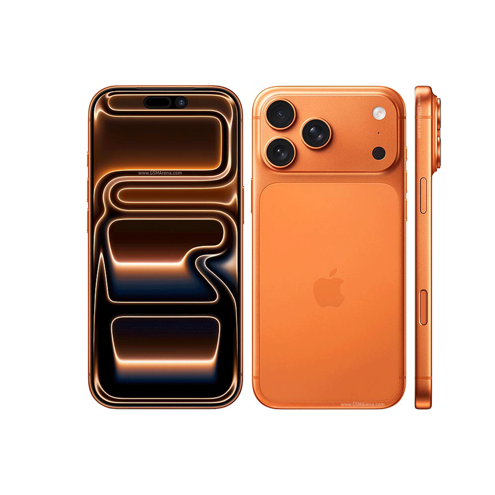 جوال آبل آيفون 17 برو ماكس محمول بشريحة نظامين و ذاكرة 512 جيجا ورام 12 جيجا - برتقالي