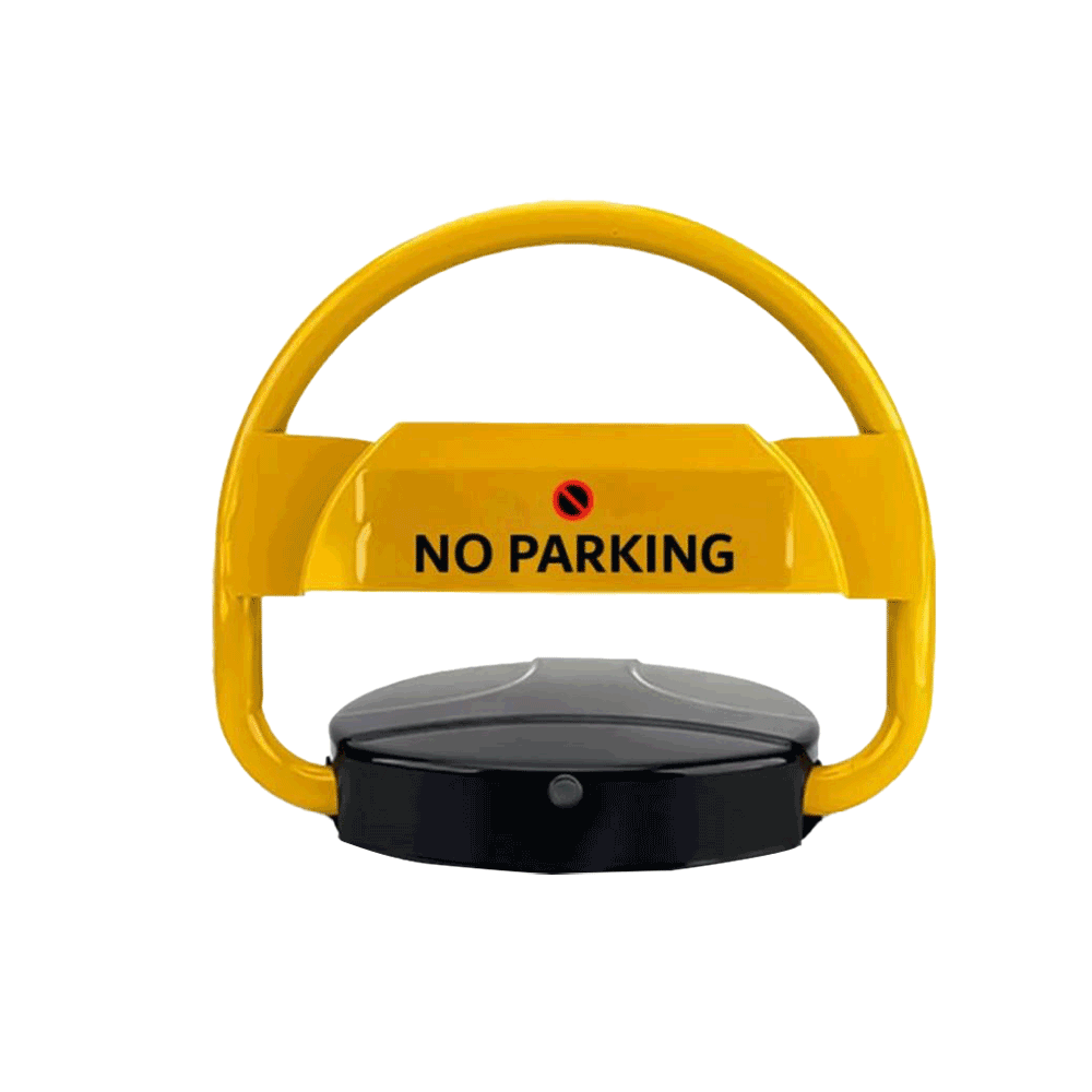 حاجز موقف سيارة برايفت باركينج بريموت ذكي ضد السرقة والماء إنحناء 180 درجة - أصفر